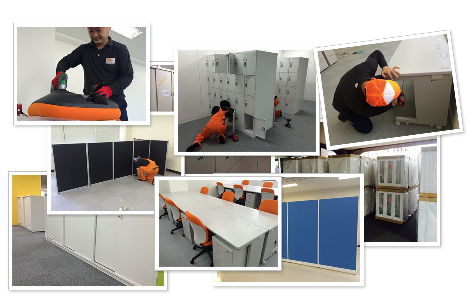 オフィス家具施工の写真